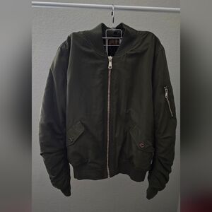 Women's Olive Bomber Jacket